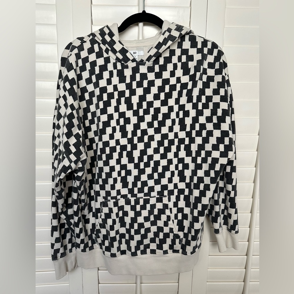 BP. Women’s checkered hooded sweatshirt